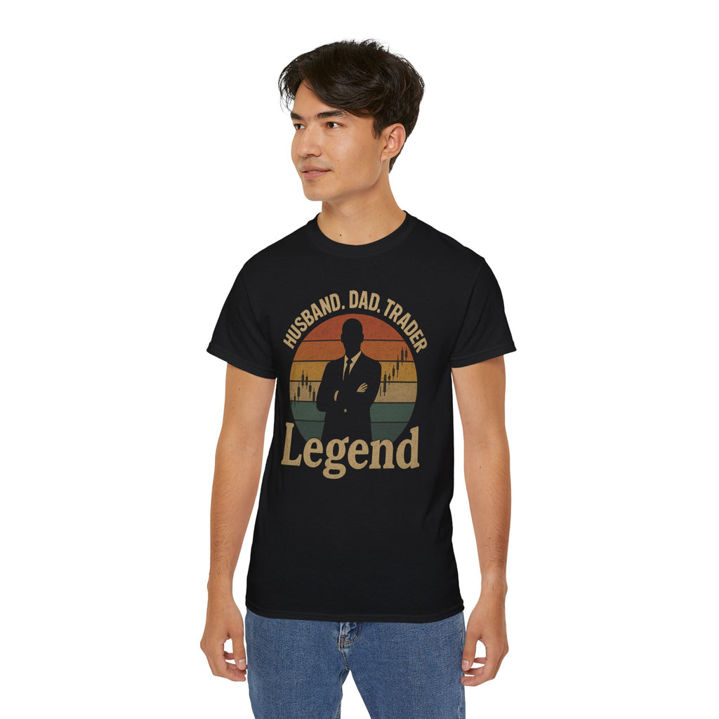 Legendary Dad Tee for Traders, Gift for Father's Day, Dad Life Shirt, Trading Enthusiast Shirt, Casual Dad Outfit