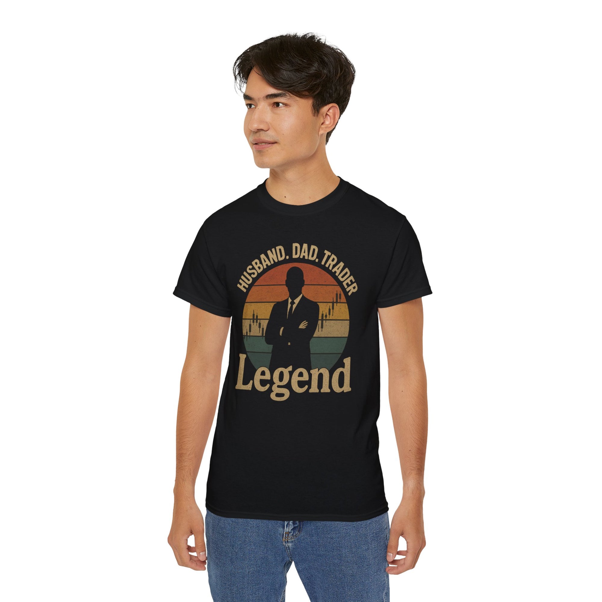 Legendary Dad Tee for Traders, Gift for Father's Day, Dad Life Shirt, Trading Enthusiast Shirt, Casual Dad Outfit