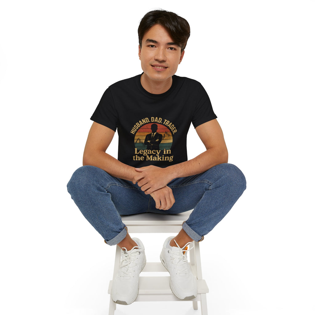 Husband Dad Trader Tee - Legacy in the Making, Perfect for Father's Day, Gift for Trader Parents, Casual Wear, Unisex Cotton Shirt, [...]