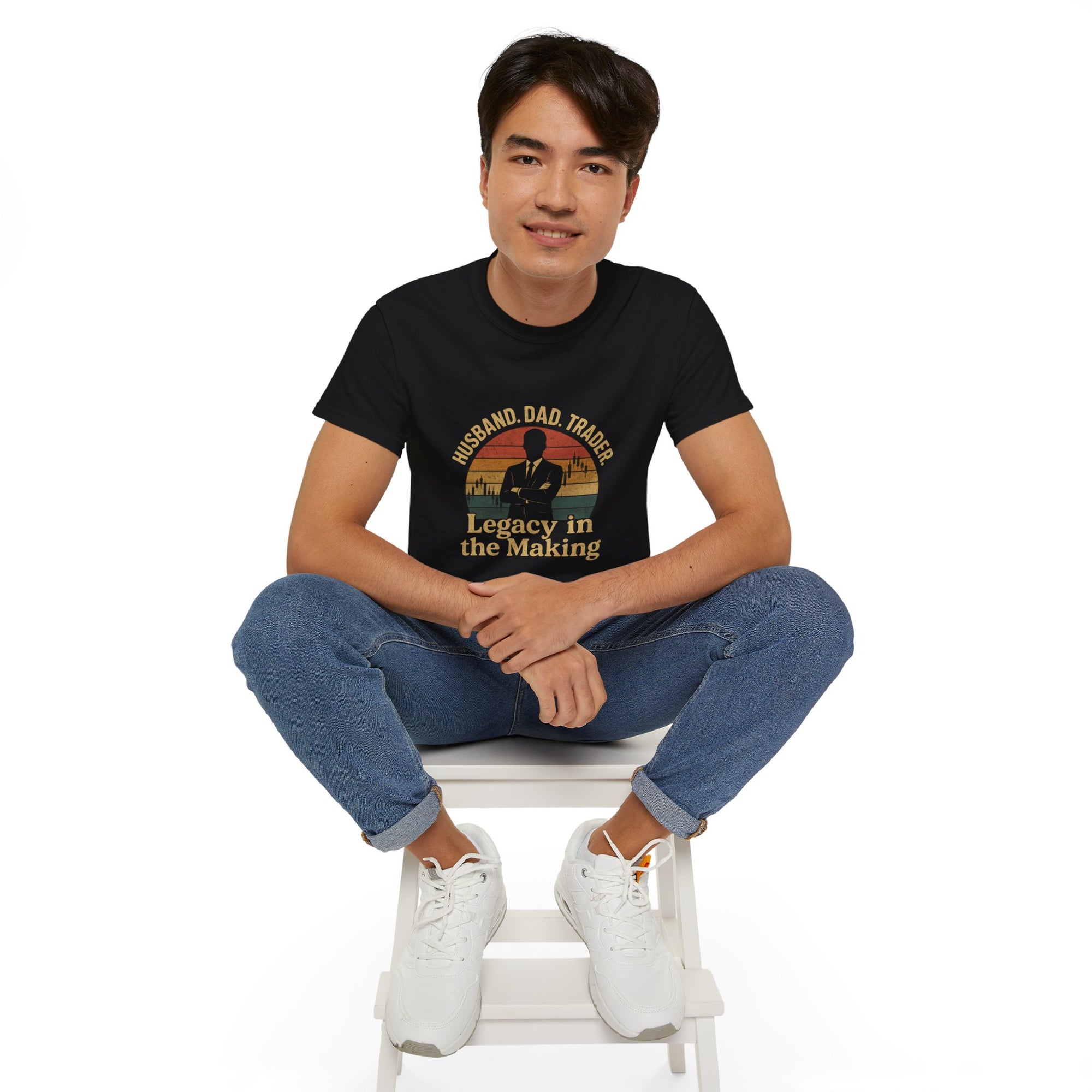 Husband Dad Trader Tee - Legacy in the Making, Perfect for Father's Day, Gift for Trader Parents, Casual Wear, Unisex Cotton Shirt, [...]