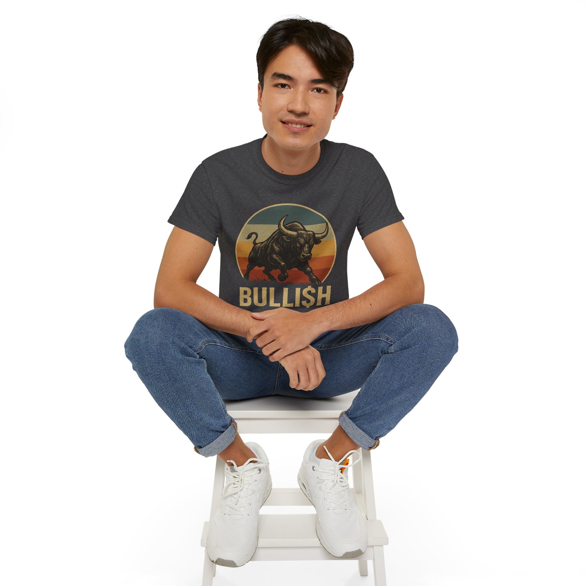 Bullish Vintage Graphic Tee, Unisex Cotton Shirt for Traders, Gift for Stock Market Lovers, Casual Wear, Birthday, Wall Street Apparel