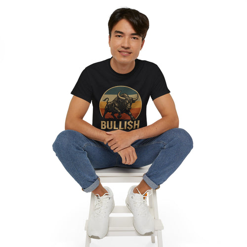 Bullish Graphic Tee for Traders, Casual Style, Stock Market Apparel, Gift for Investors, Trendy Unisex T-Shirt