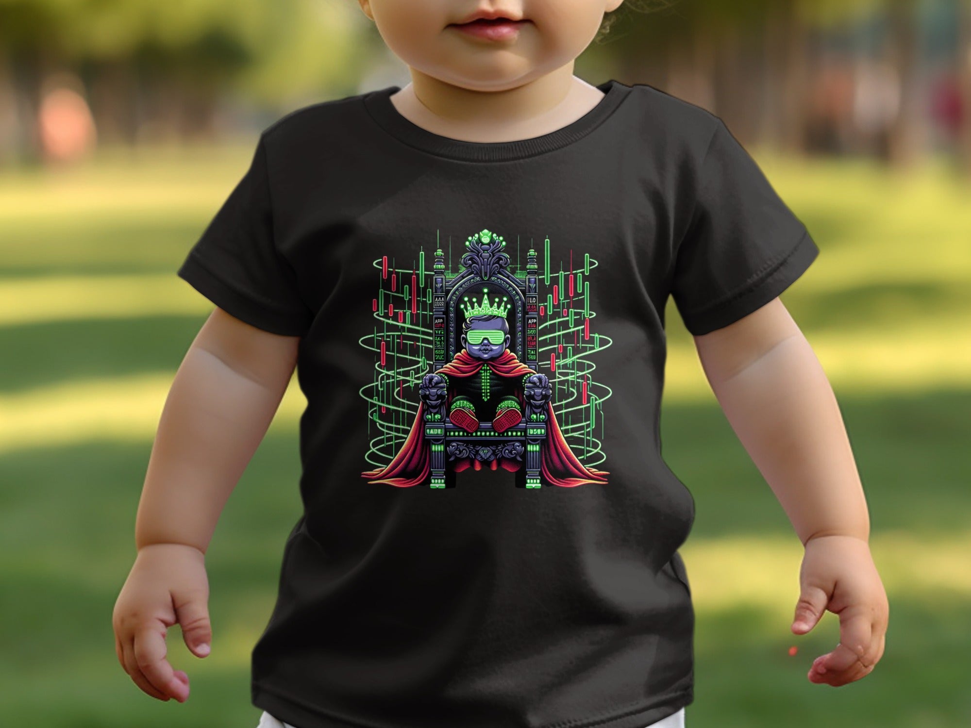 Crypto King Artwork on Kids T-shirt product type