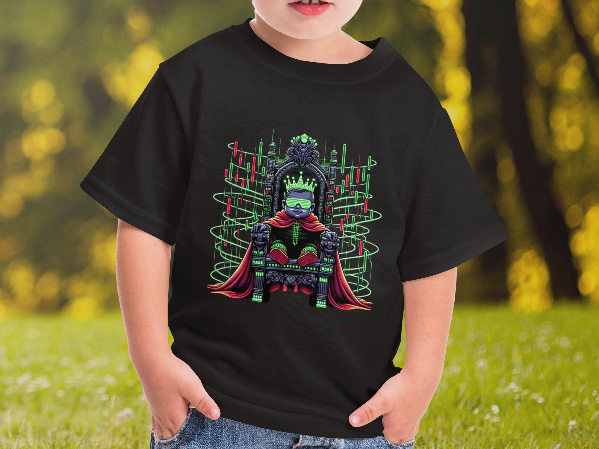 Futuristic King Graphic Design Kids T-Shirt product