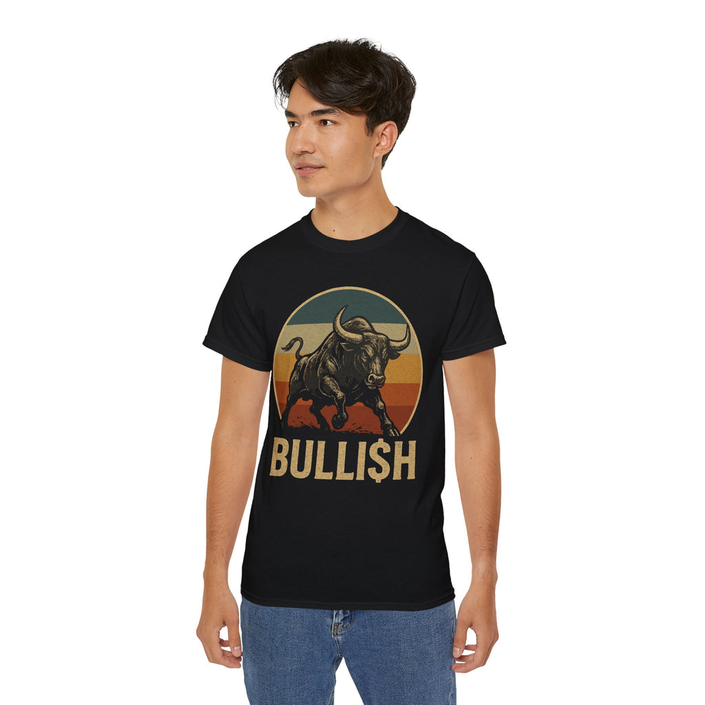 Bullish Graphic Tee for Traders, Casual Style, Stock Market Apparel, Gift for Investors, Trendy Unisex T-Shirt