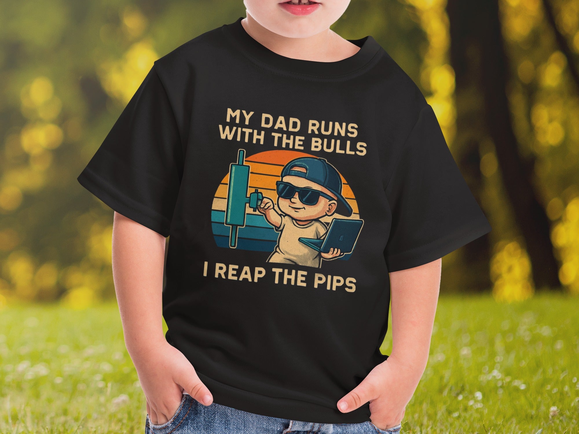 My Dad Runs with the Bulls I Reap the Pips T-shirt product