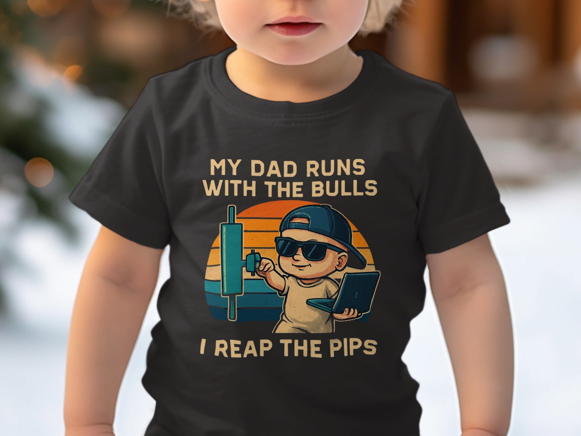 My Dad Runs with the Bulls I Reap the Pips product type