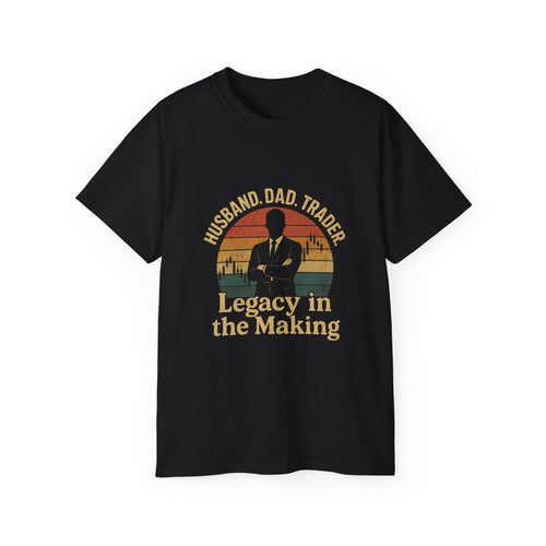 Husband Dad Trader Tee - Legacy in the Making, Perfect for Father's Day, Gift for Trader Parents, Casual Wear, Unisex Cotton Shirt, [...]