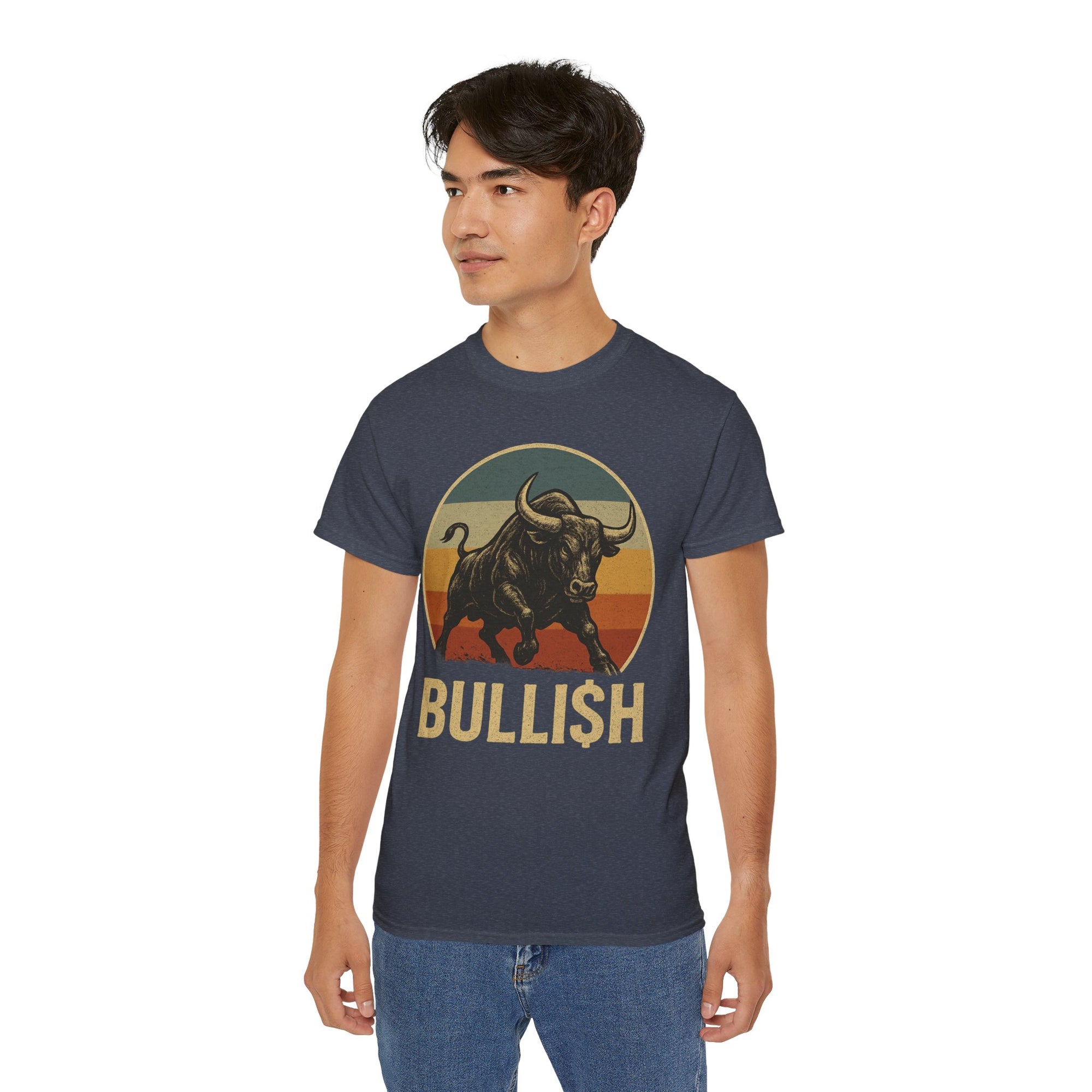 Bullish Vintage Graphic Tee, Unisex Cotton Shirt for Traders, Gift for Stock Market Lovers, Casual Wear, Birthday, Wall Street Apparel
