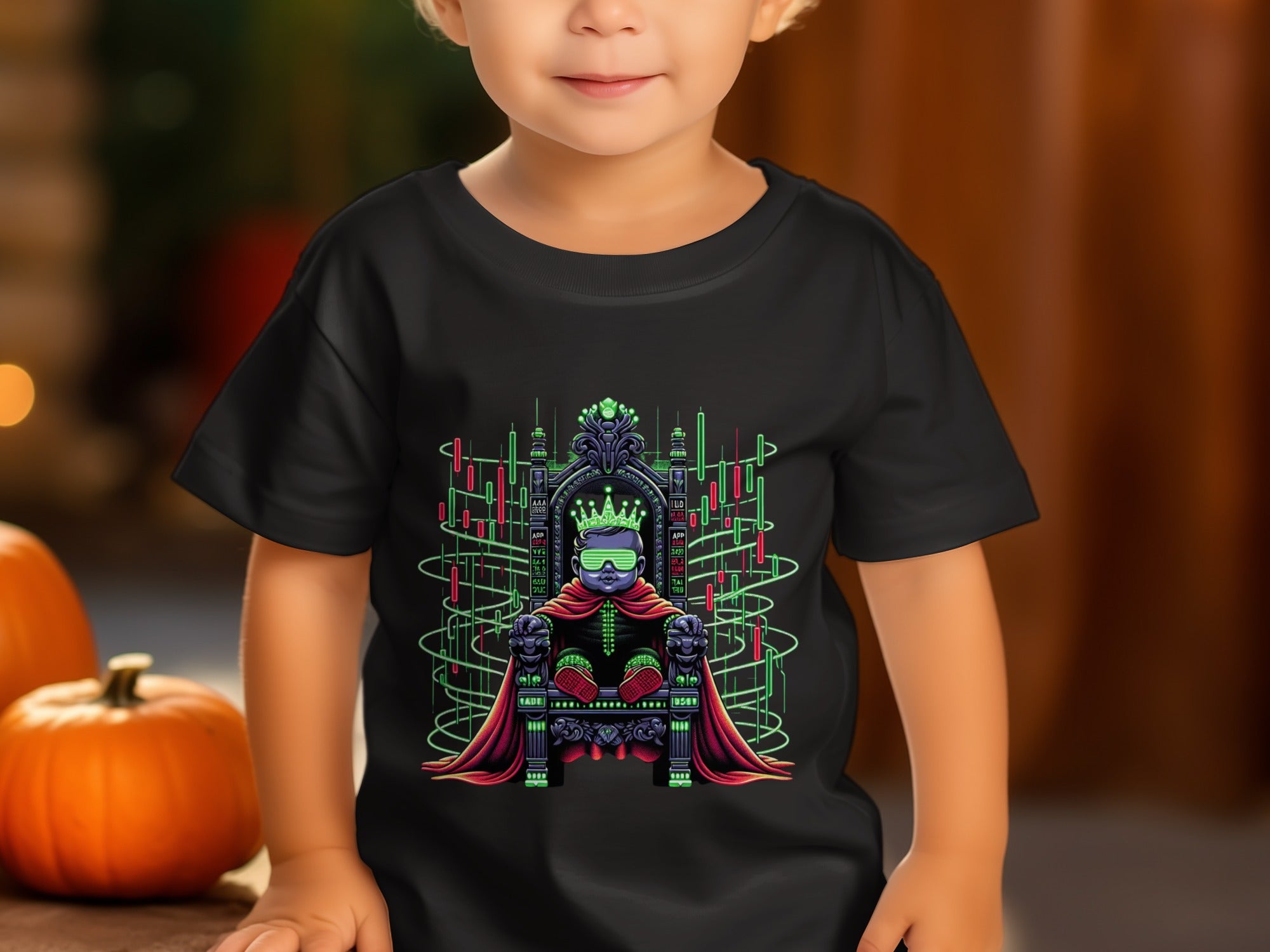 Sci-Fi King on Throne with Neon Accents Shirt product